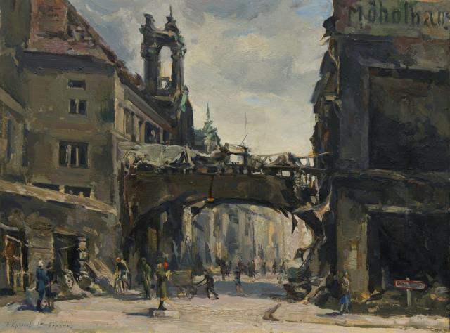 Крылов П.Н. В районе Александрплаца. 1945 Крылов П.Н. В районе Александрплаца. 1945